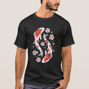 Koi  In Ying & Yang Style Japan Fish Men Women T-Shirt