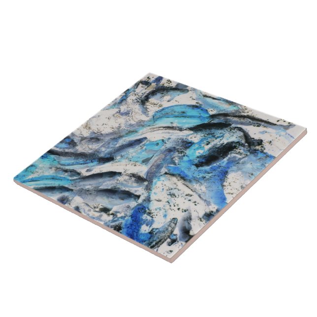 Koi Inverted Ceramic Tile (Side)