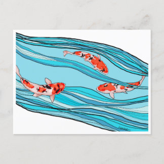 KOI KOI KOI POSTCARD