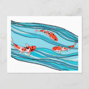 KOI KOI KOI POSTCARD