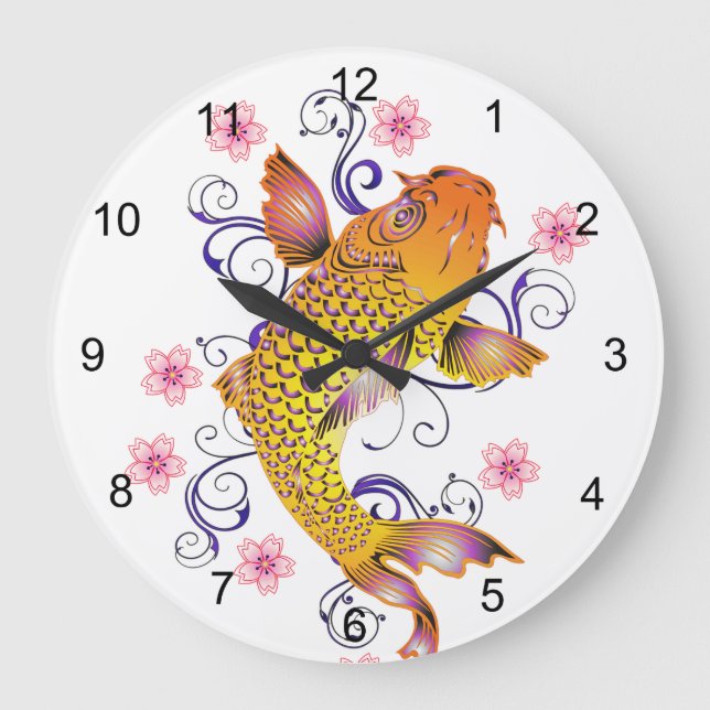 Koi Large Clock (Front)