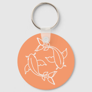 Koi Lines 2 Key Ring