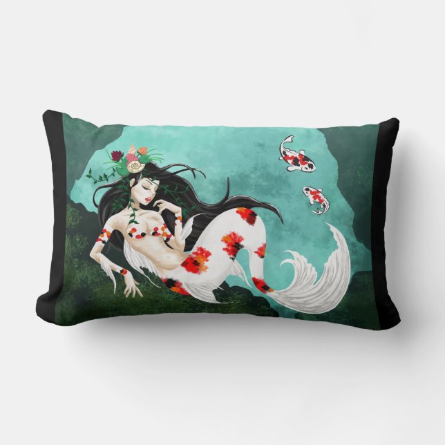 Koi Mermaid Lumbar Cushion (Front)