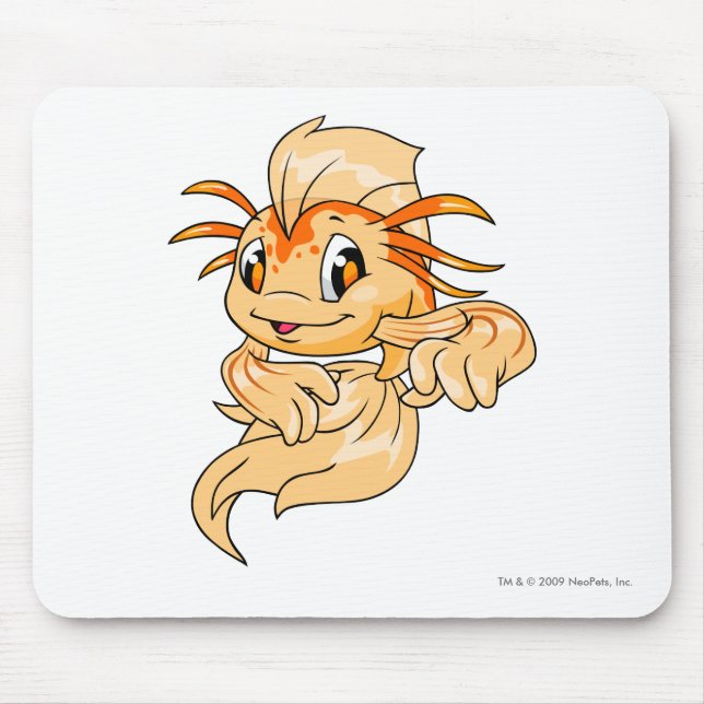 Koi Orange Mouse Pad (Front)
