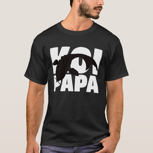 Koi Papa  for Koi  Animal Father Koi Dad T-Shirt (Front)