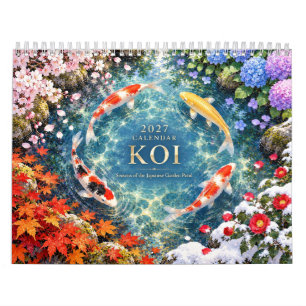 Koi Pond 2027 Calendar Japanese Garden Art