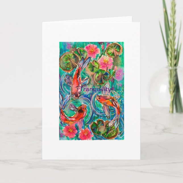 Koi pond card (Front)