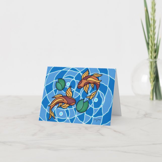 Koi Pond Card (Front)