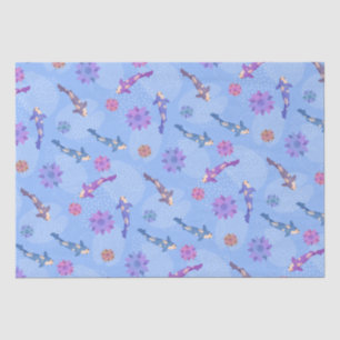 Koi Pond crystal blue  Tissue Paper