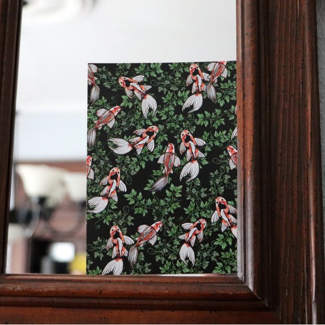 Koi Pond Fish Artwork                              Postcard (Creator Uploaded)