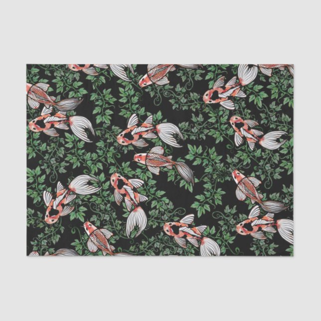 Koi Pond Fish Artwork                              Tissue Paper (Front)