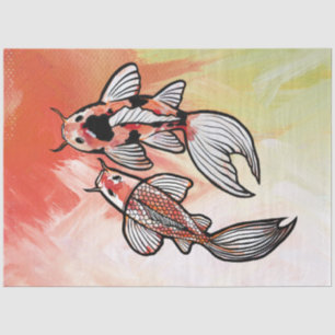 Koi Pond Fish Artwork                              Tissue Paper