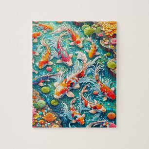 Koi Pond Fish Jigsaw Puzzle