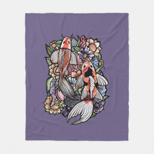 Koi Pond                                           Fleece Blanket