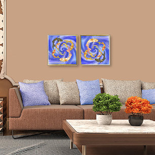 Koi Pond Foil Prints