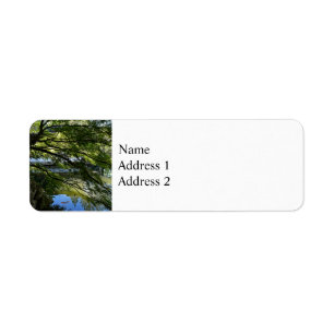 Koi Pond in Chinese Garden Return Address Label