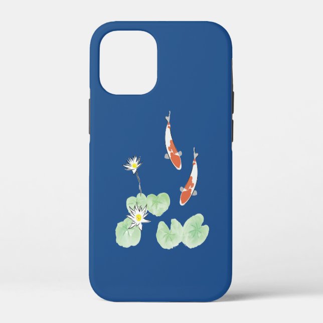 Koi Pond iPhone 12 Mini Case (Back)