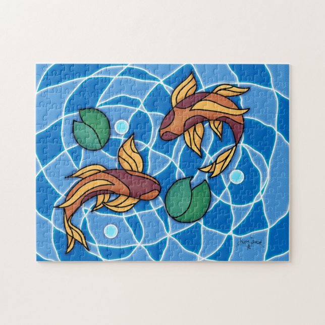Koi Pond Jigsaw Puzzle (Horizontal)