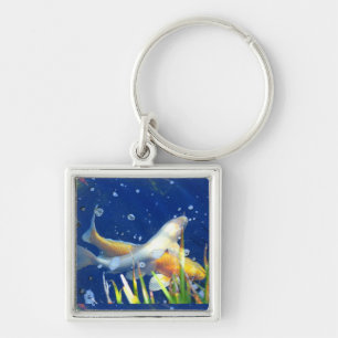 koi pond keychain