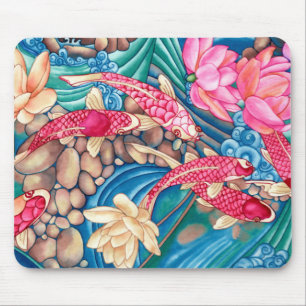 Koi Pond Mouse Pad