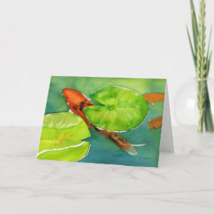 Koi pond notecard