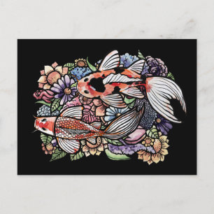 Koi Pond                                           Postcard