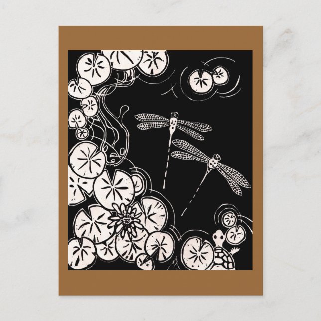 koi pond postcard (Front)