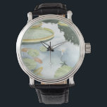 Koi Pond Reflection with Fish and Lilies Watch<br><div class="desc">Catch your reflection in this attractive koi pond. Watch as the fish seem to swim and the lilies float past you thanks to the lifelike rendering by Chariklia Zarris. This would make an amazing gift for a family member or your significant other!</div>