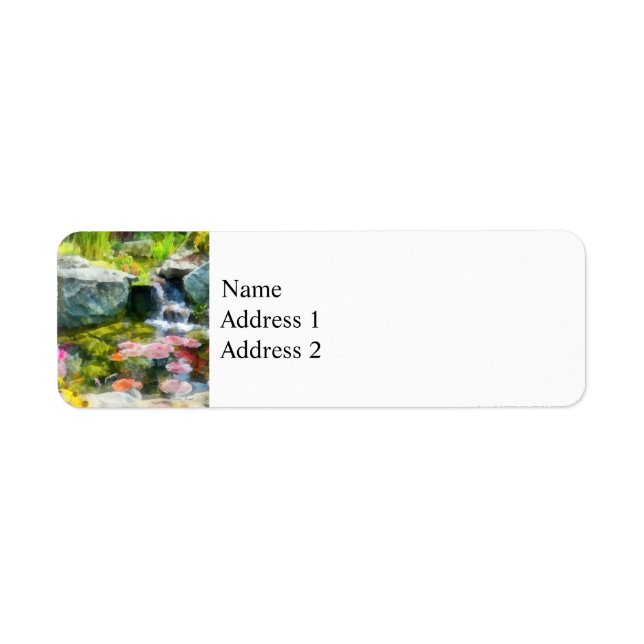 Koi Pond Return Address Label (Front)