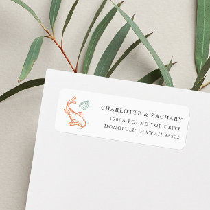 Koi Pond Return Address Label