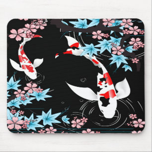Koi Pond - Spring - Japanese Design Mousepad