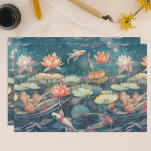 Koi Pond Tissue Paper