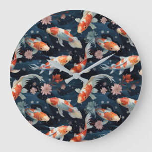 Koi Pond Wall Clock