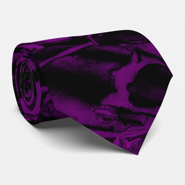 Koi (Purple) Tie (Rolled)