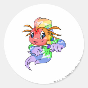 Koi Rainbow Classic Round Sticker
