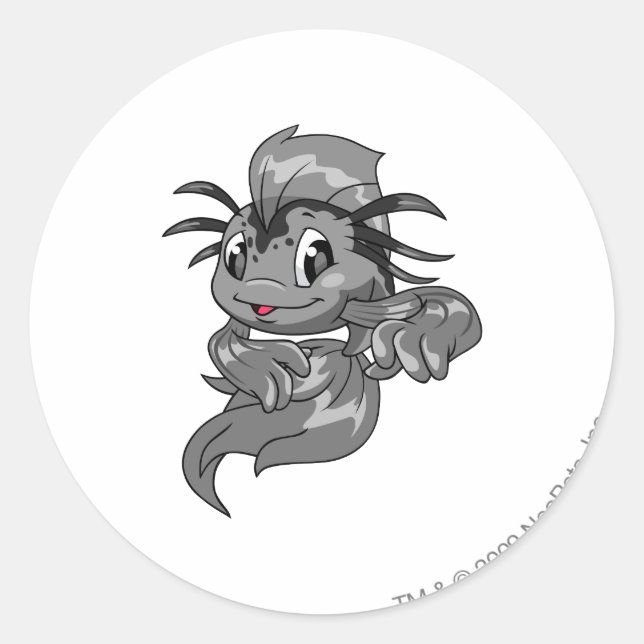 Koi Shadow Classic Round Sticker (Front)