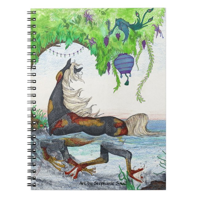 Koi Water Horse Fish Magical  Notebook (Front)