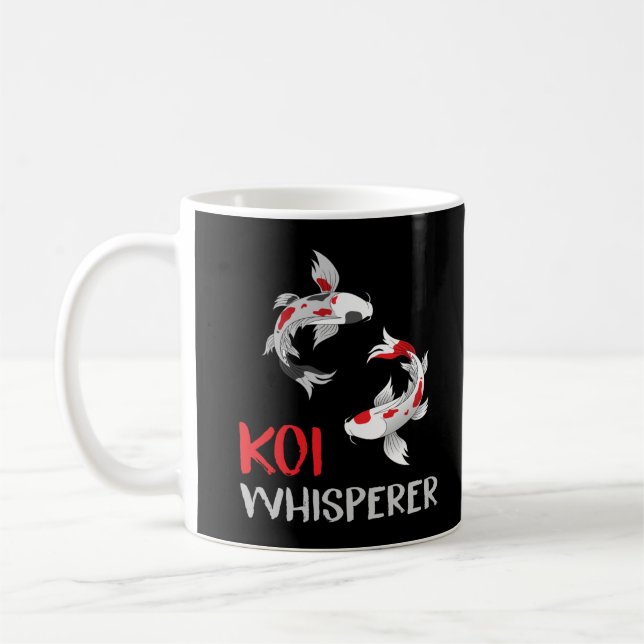 Koi Whisperer Fish Humour Koi Farmer Coffee Mug (Left)