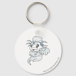 Koi White Key Ring