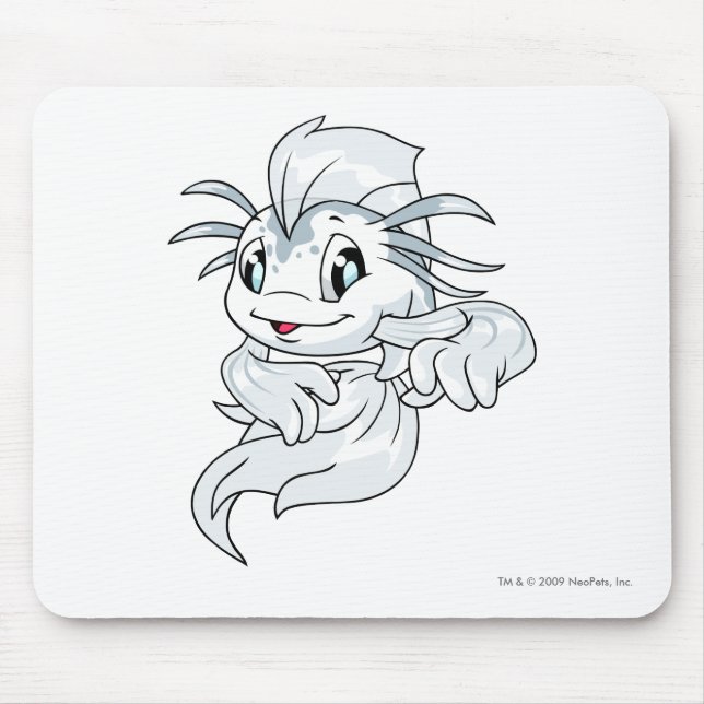 Koi White Mouse Pad (Front)