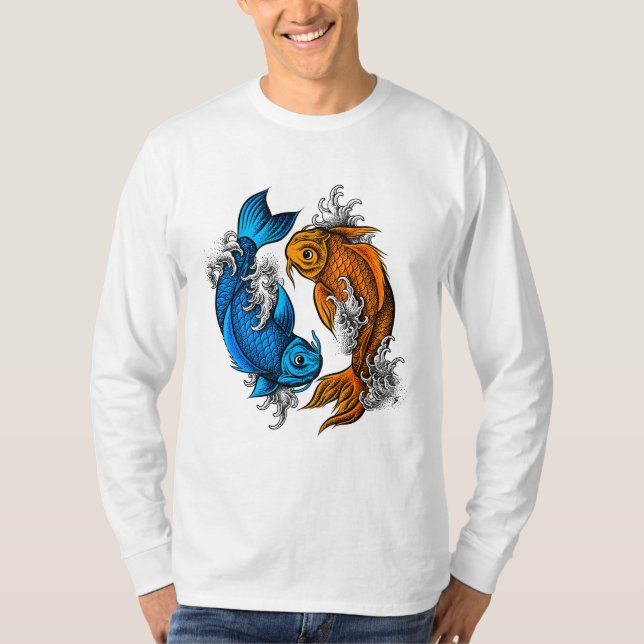Koi Ying Yang T-Shirt (Front)