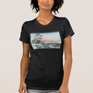 Koishikawa Tea House View Mt. Fuji by Hokusai T-Shirt