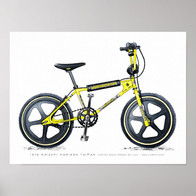 Koizumi Madison Taipan LixBMX Vintage BMX Sketch Poster (Front)
