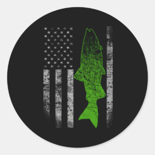 Kokanee Flag Kokanee Fishing Classic Round Sticker