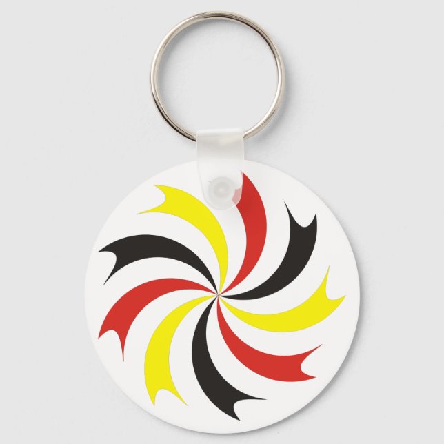 Kokarde cockade Deutschland Germany Key Ring (Front)