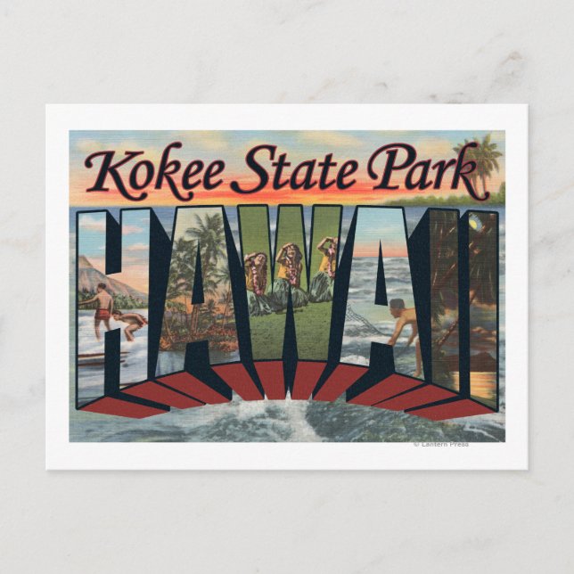 Kokee State Park, Hawaii - Large Letter Scenes Postcard (Front)