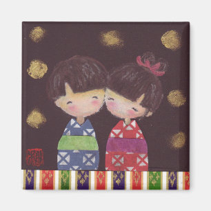 Kokeshi 夫婦 Magnet