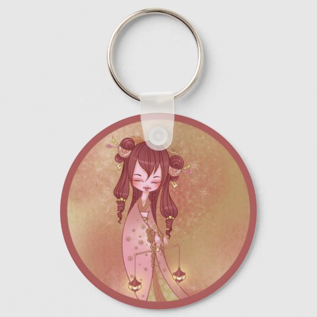 Kokeshi Balance Key Ring (Front)