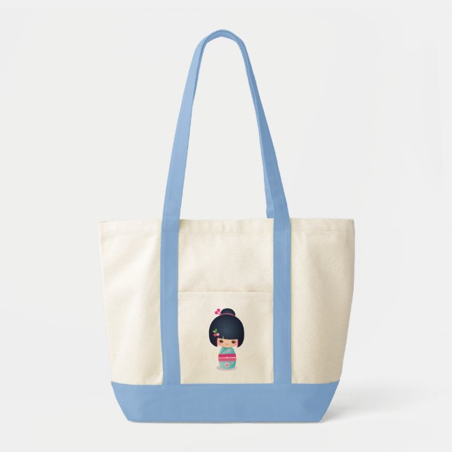 Kokeshi Cherry Tote (Front)