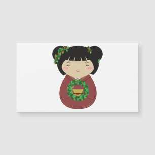 Kokeshi Christmas Wreath